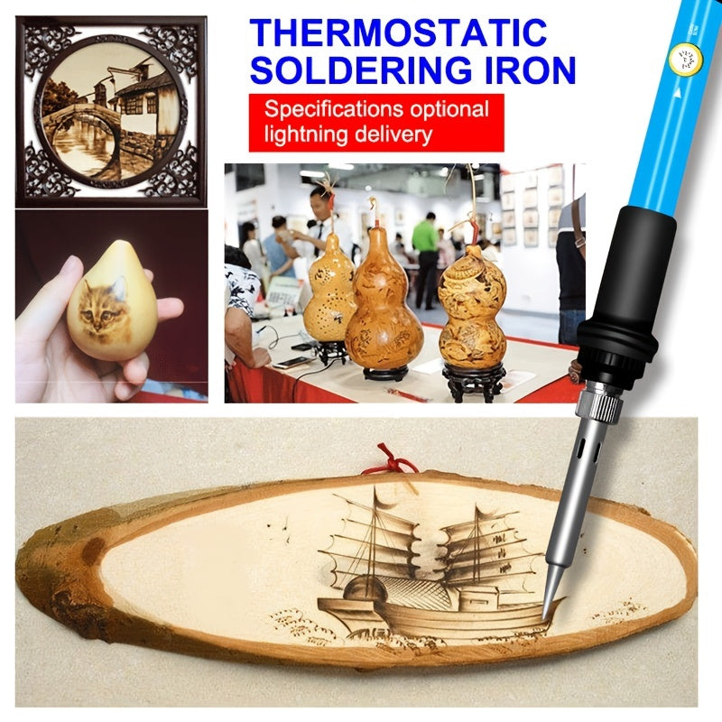 71-Piece Electric Soldering & Wood Burning Kit