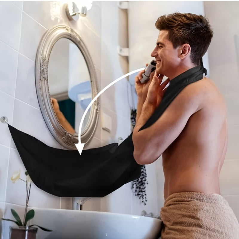 Beard Bib Apron Hair Catcher for Shaving & Trimming - Clickilix