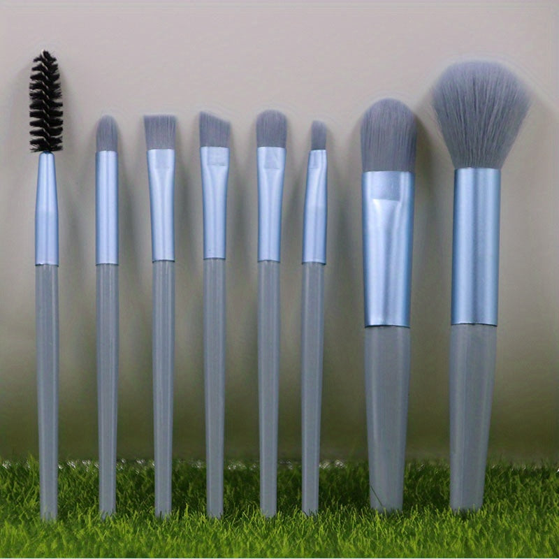 8pcs Soft Makeup Brush Set with Bag