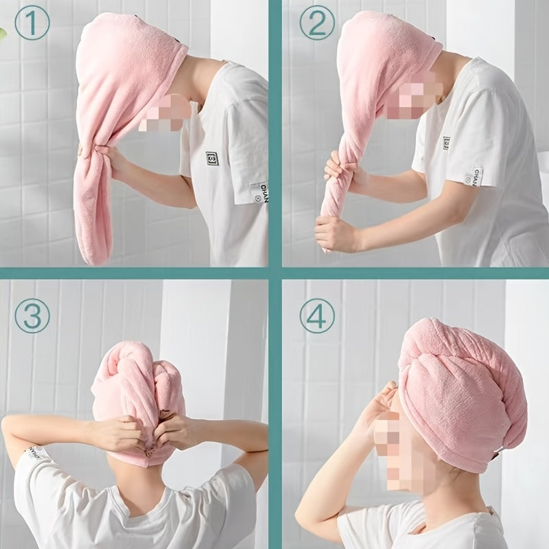 Super Absorbent Microfiber Hair Towel Wrap