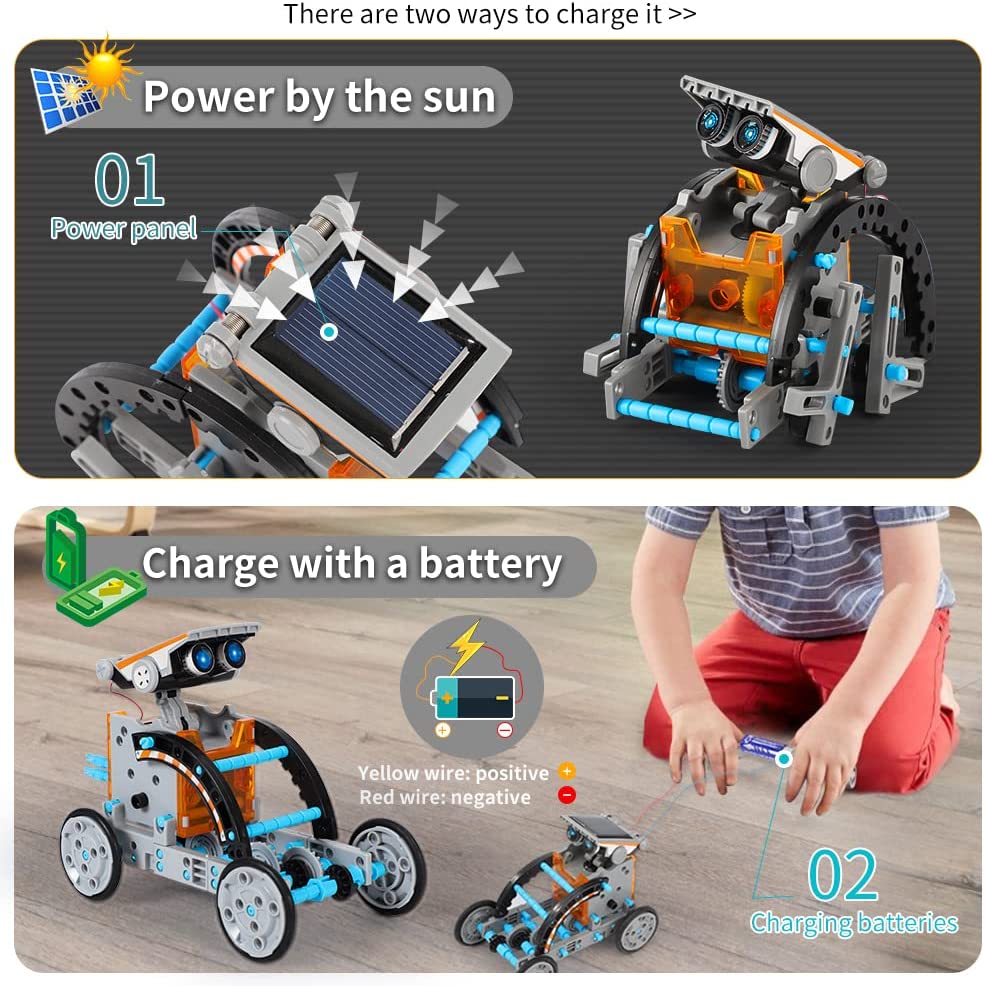 12-in-1 STEM Solar Robot Kit for Kids