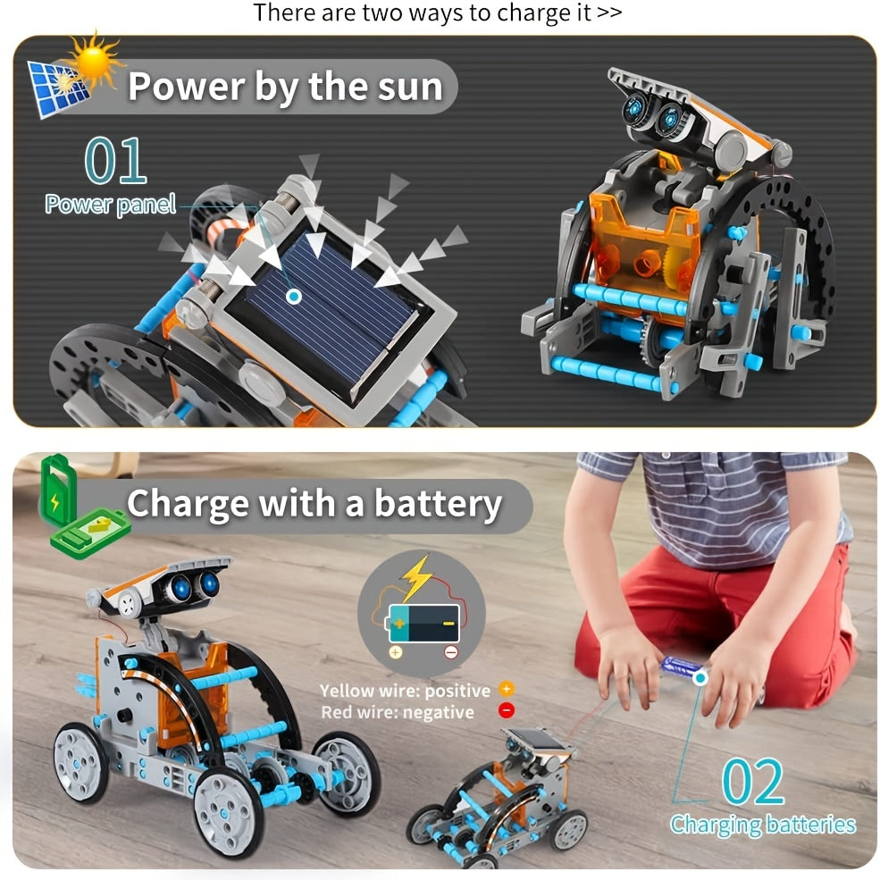 12-in-1 STEM Solar Robot Kit for Kids
