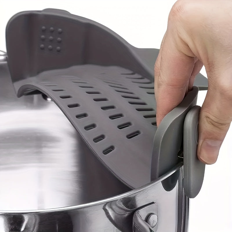Universal Silicone Snap-On Strainer – Adjustable Fit - Clickilix