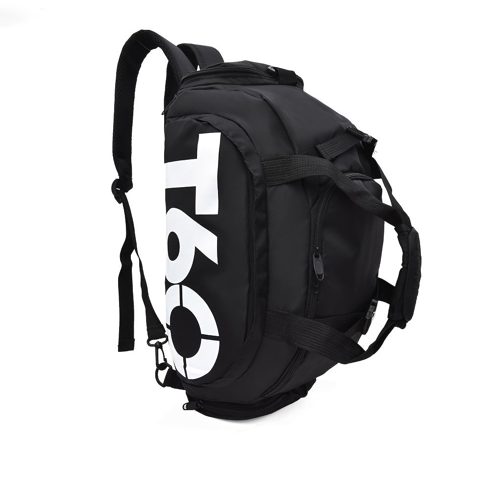Large Nylon Travel Duffle Bag with Shoe Compartment