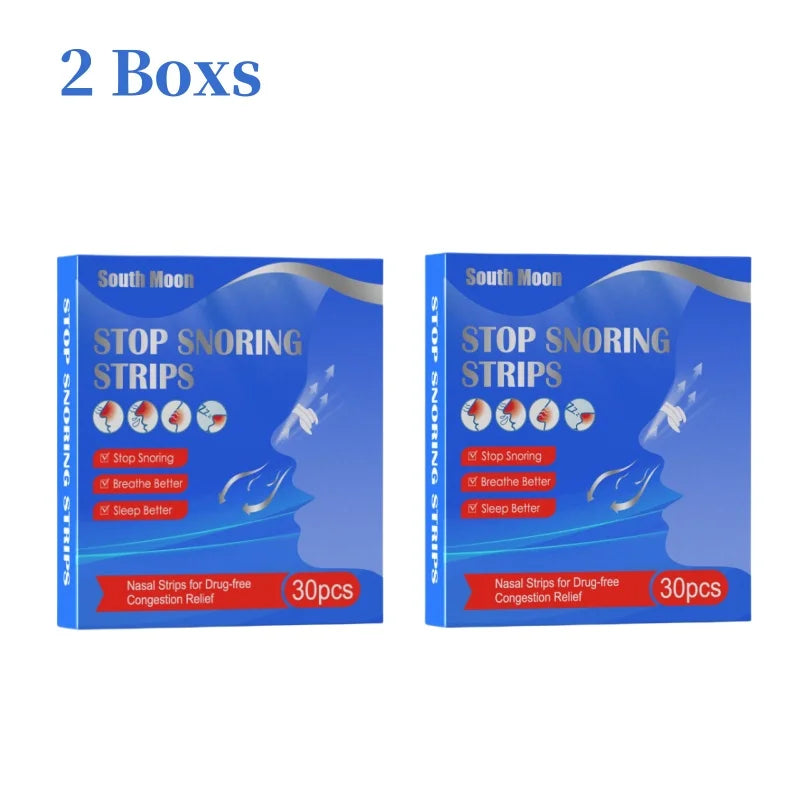 30Pcs/Box Breathe Nasal Strips Right Way Anti Snoring - Clickilix