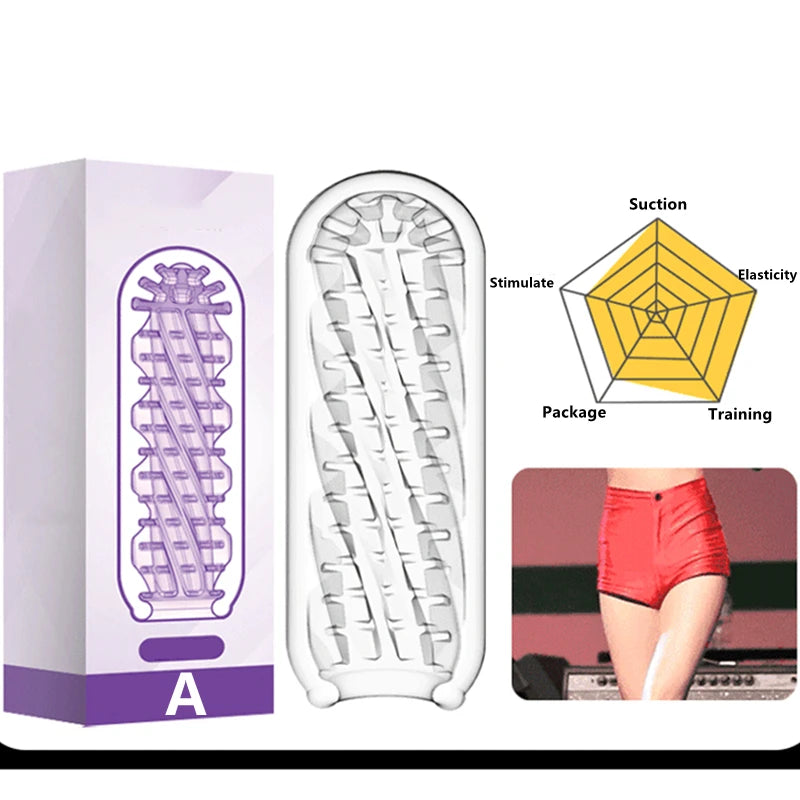 Transparent Soft Masturbator Cup for Men