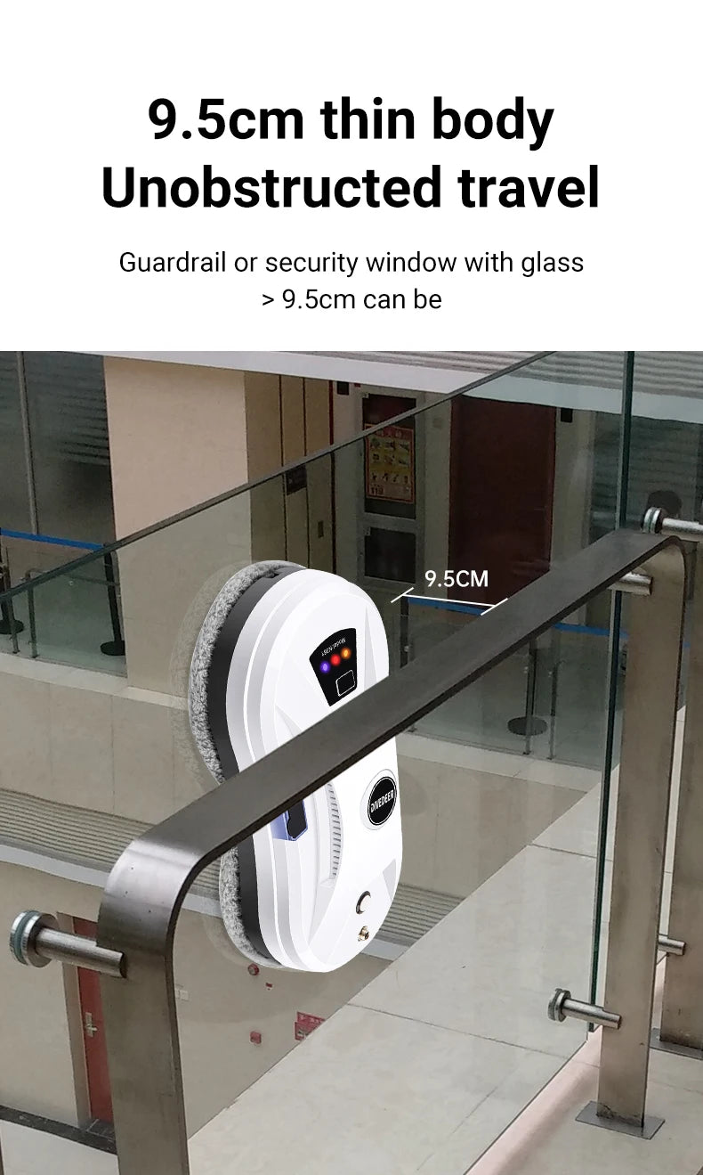 Smart Window Cleaning Robot with Auto Water Spray