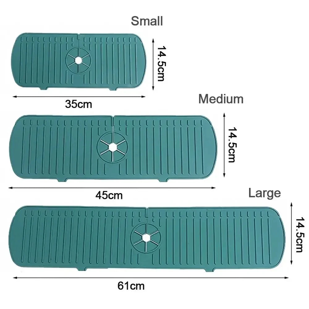 Silicone Tap Mat – Spill-Proof Drying Pad & Organizer