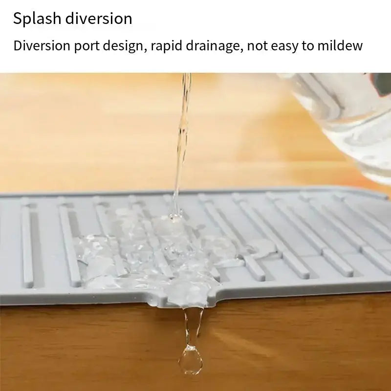 Silicone Tap Mat – Spill-Proof Drying Pad & Organizer