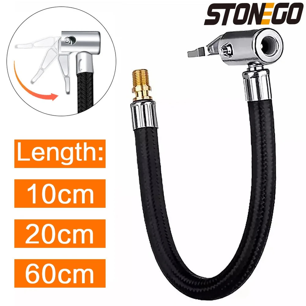 STONEGO Tire Inflator Hose – Lock, Pump & Go!