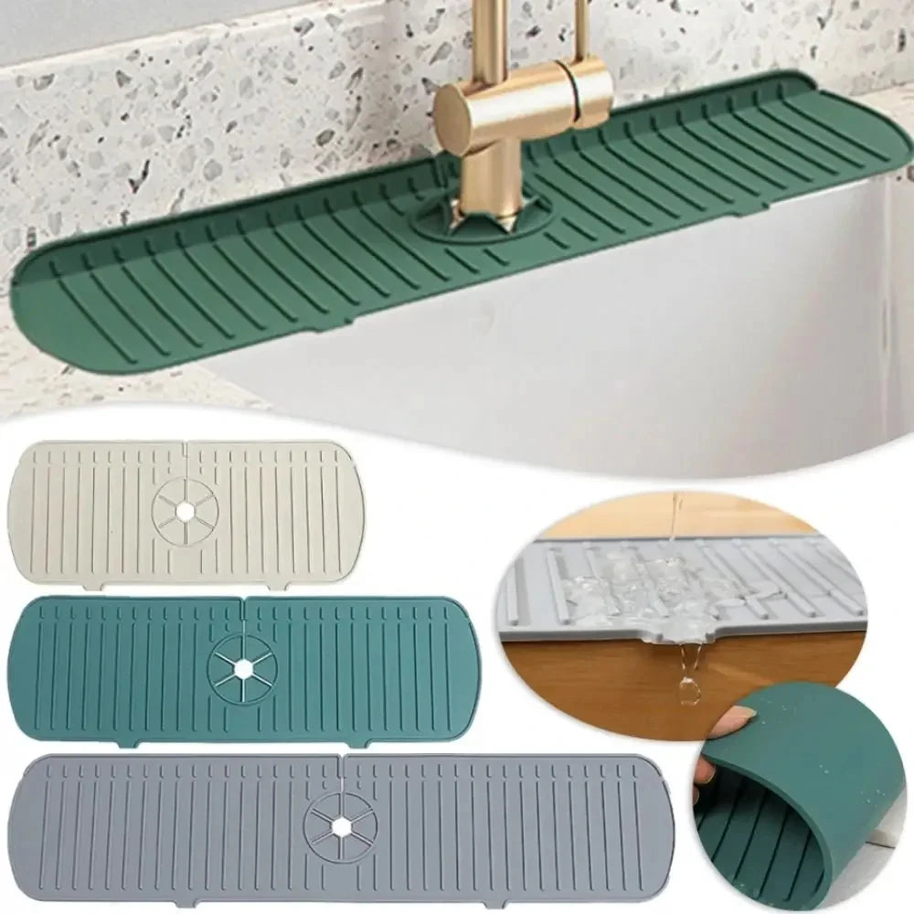 Silicone Tap Mat – Spill-Proof Drying Pad & Organizer