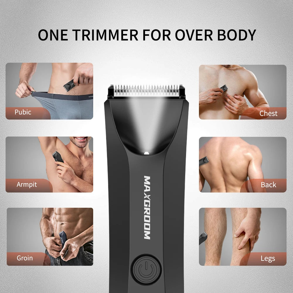 MAXGROOM Men's Body & Groin Hair Trimmer