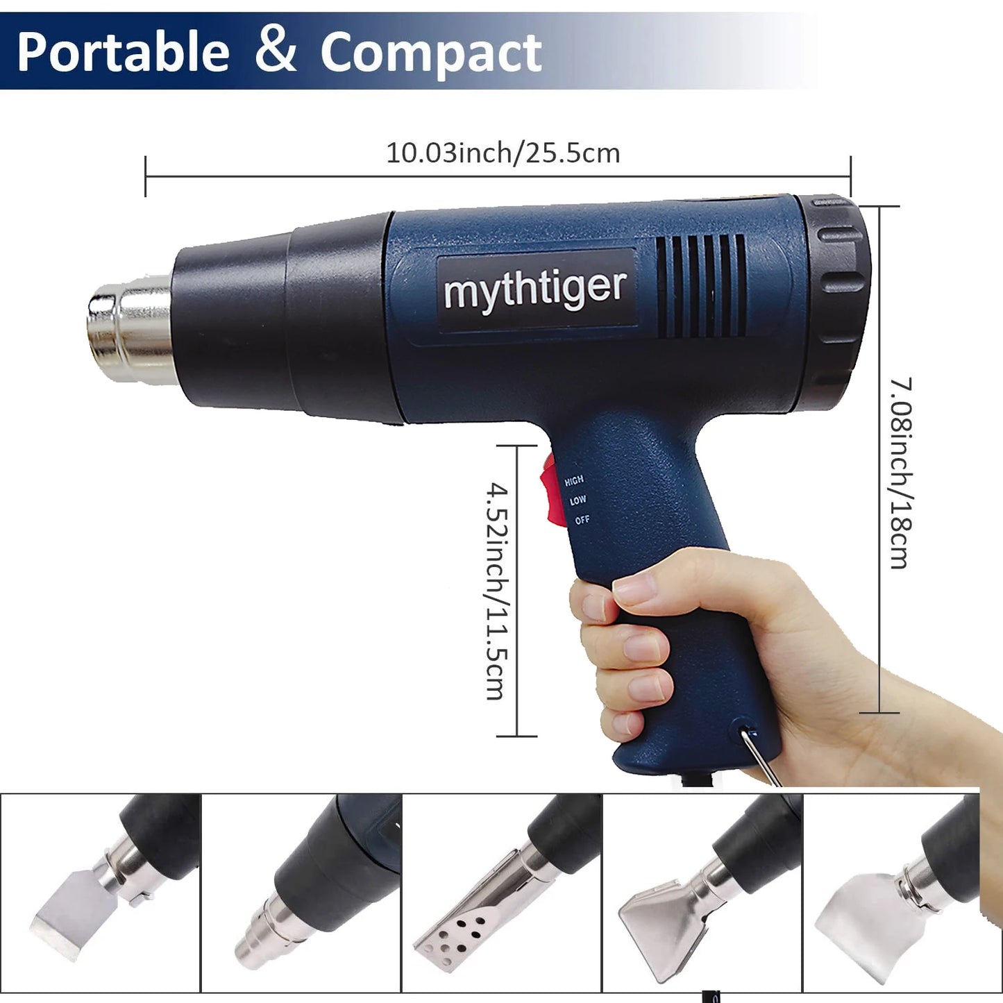 2000W Industrial Electric Hot Air Gun Digital