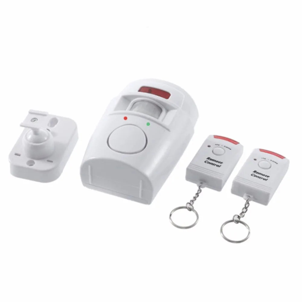 Wireless IR Motion Sensor Alarm with Remote