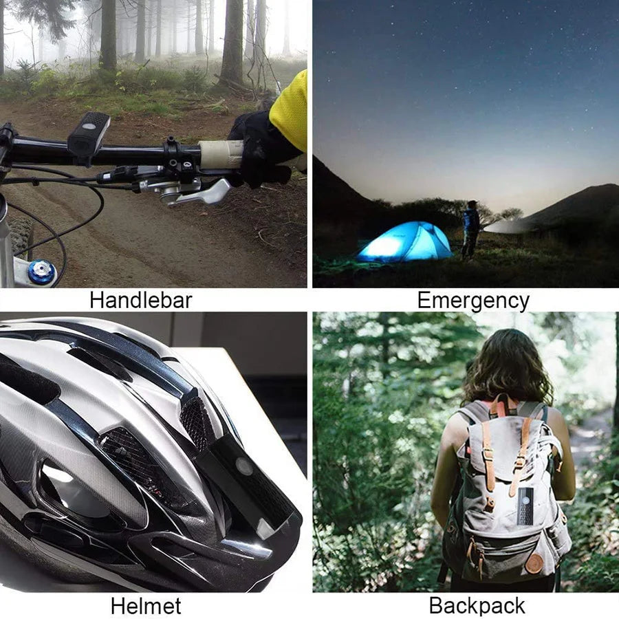USB Bike Light Set Front & Rear
