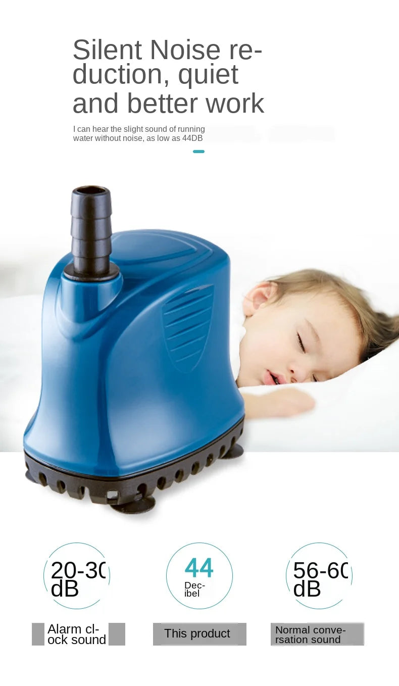 220–240 V Submersible Aquarium Bottom-Suction Pump