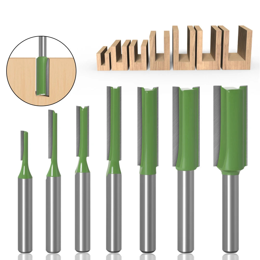 Cut clean with this 7-piece router bit set!