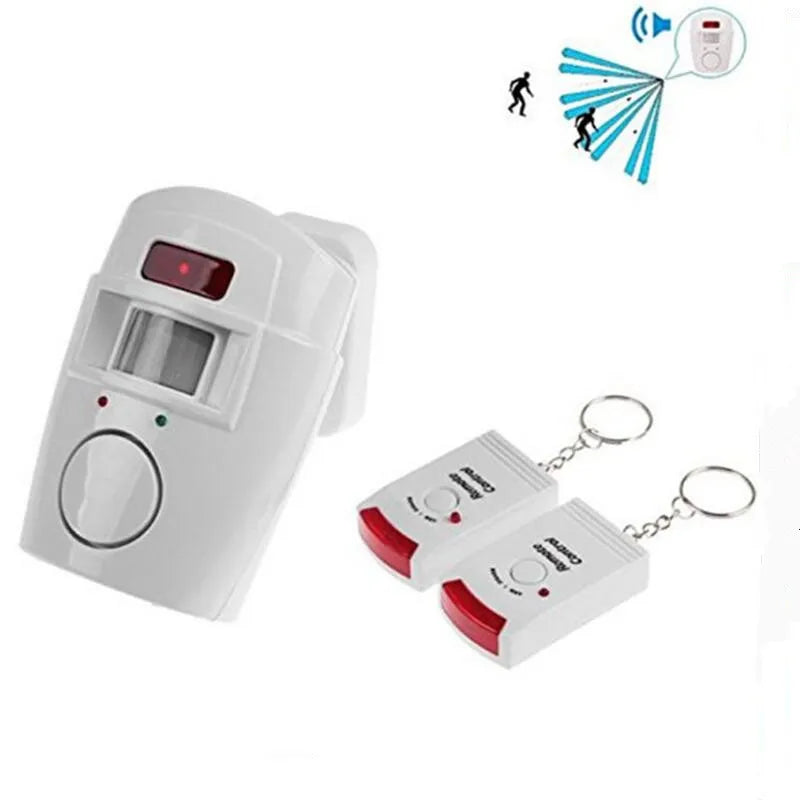 Wireless IR Motion Sensor Alarm with Remote