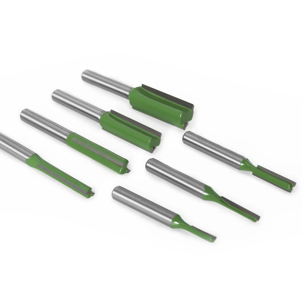 Cut clean with this 7-piece router bit set!