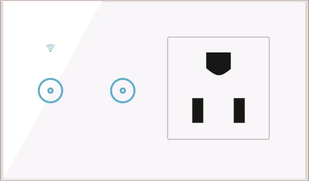 Smart WiFi Wall Socket Switch – US 1/2/3 Gang