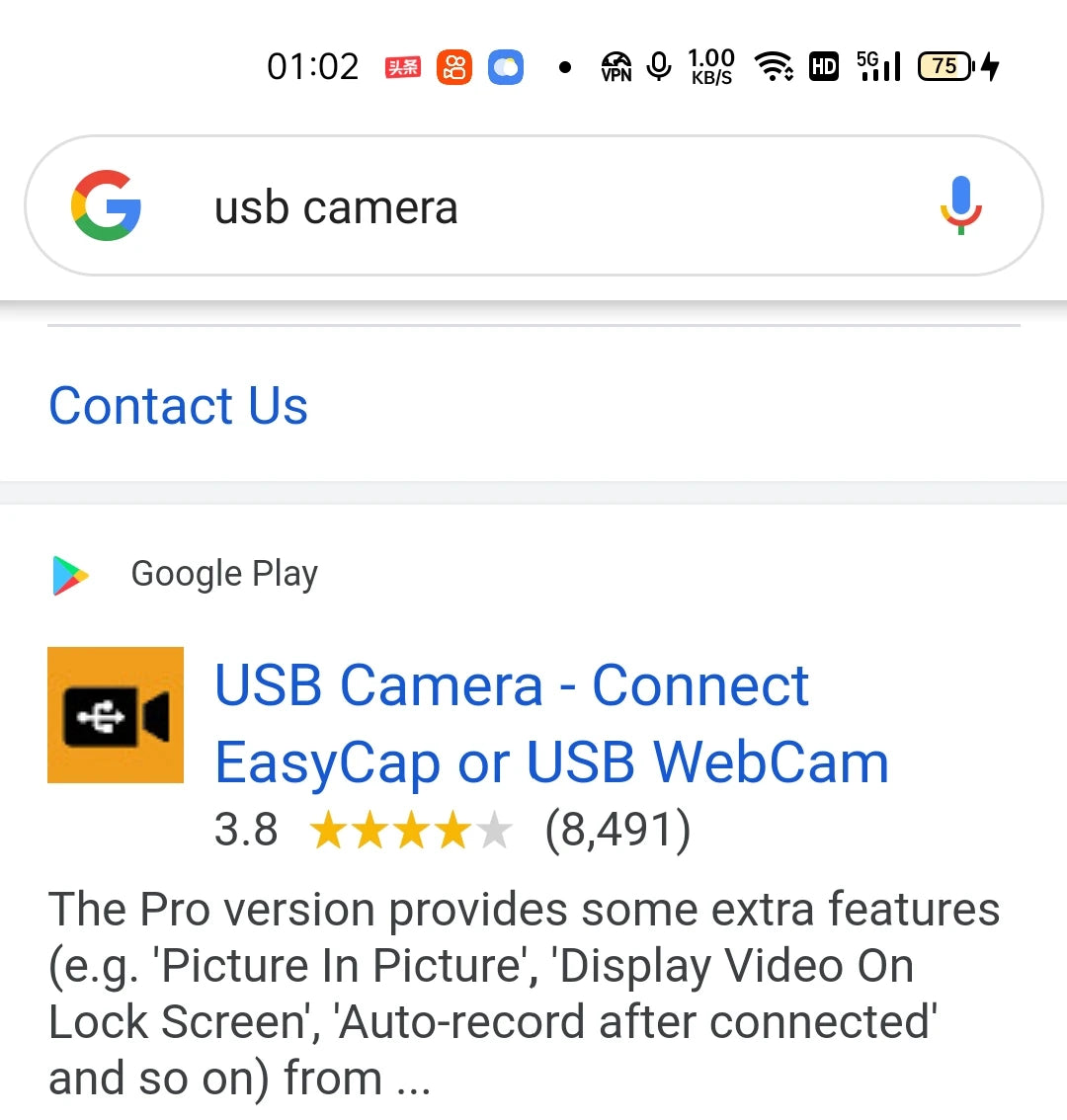Mini Bullet USB Camera 720P/1080P for Android/PC