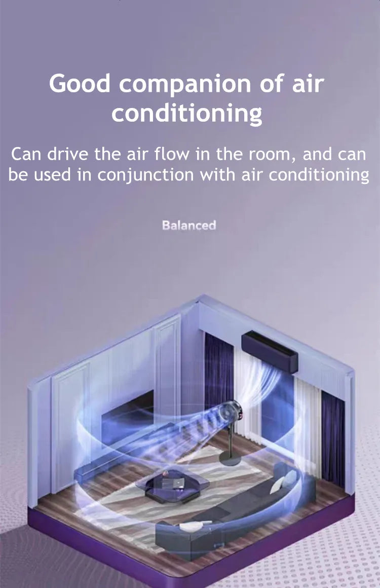 Air Circulation Floor Fan with Oscillation