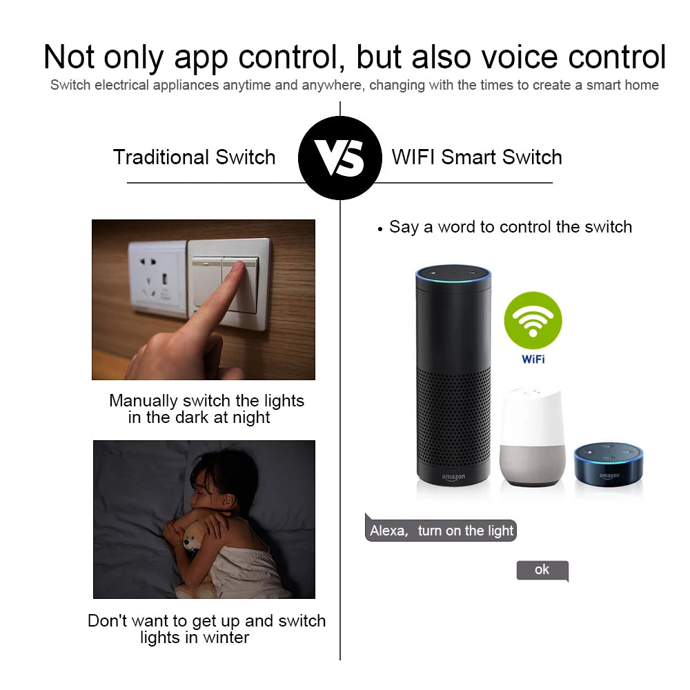 Tuya Smart WiFi Switch Module – Multi-Channel Relay Control
