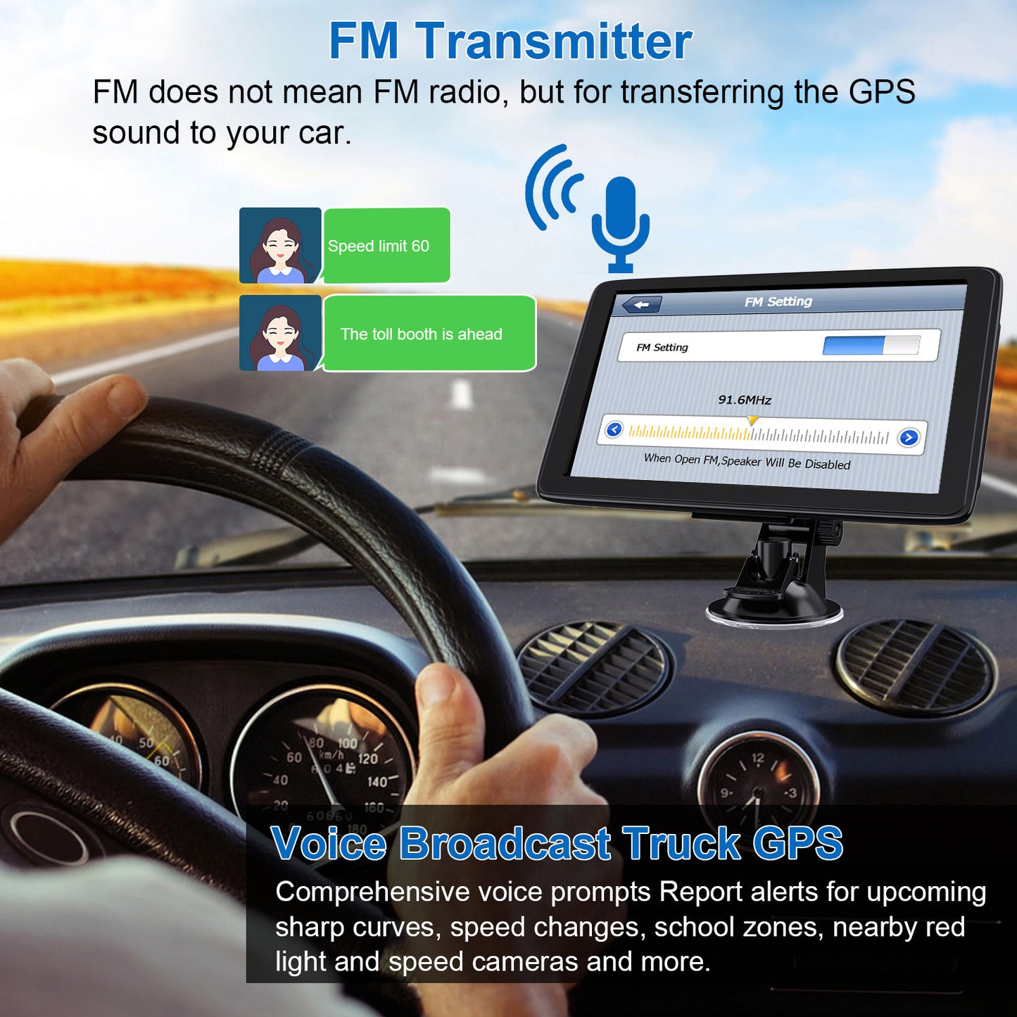 Drive smarter with this 7"/5" GPS Navigation System!