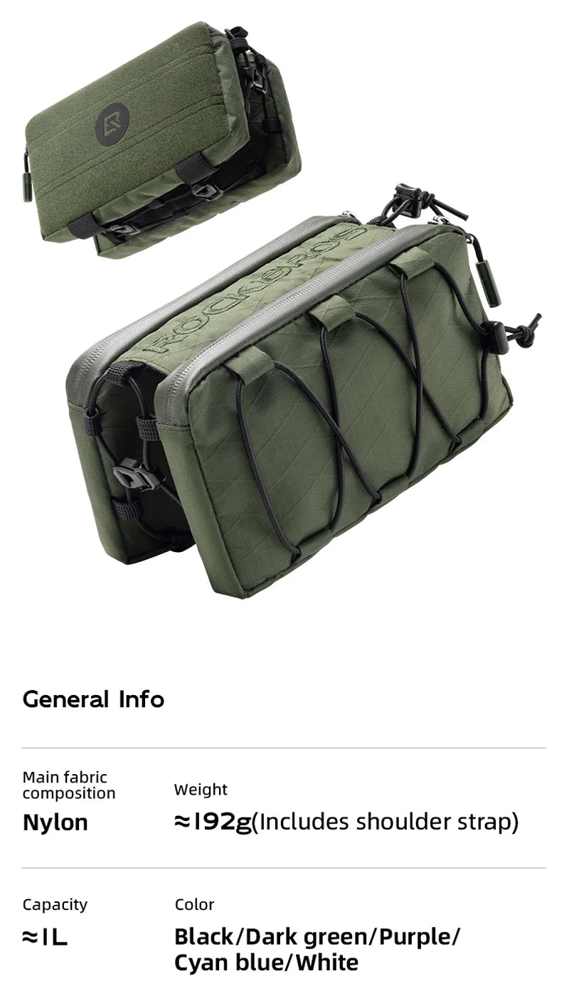 Top Tube Bicycle Bag – Frame & Saddle Storage with Phone Holder