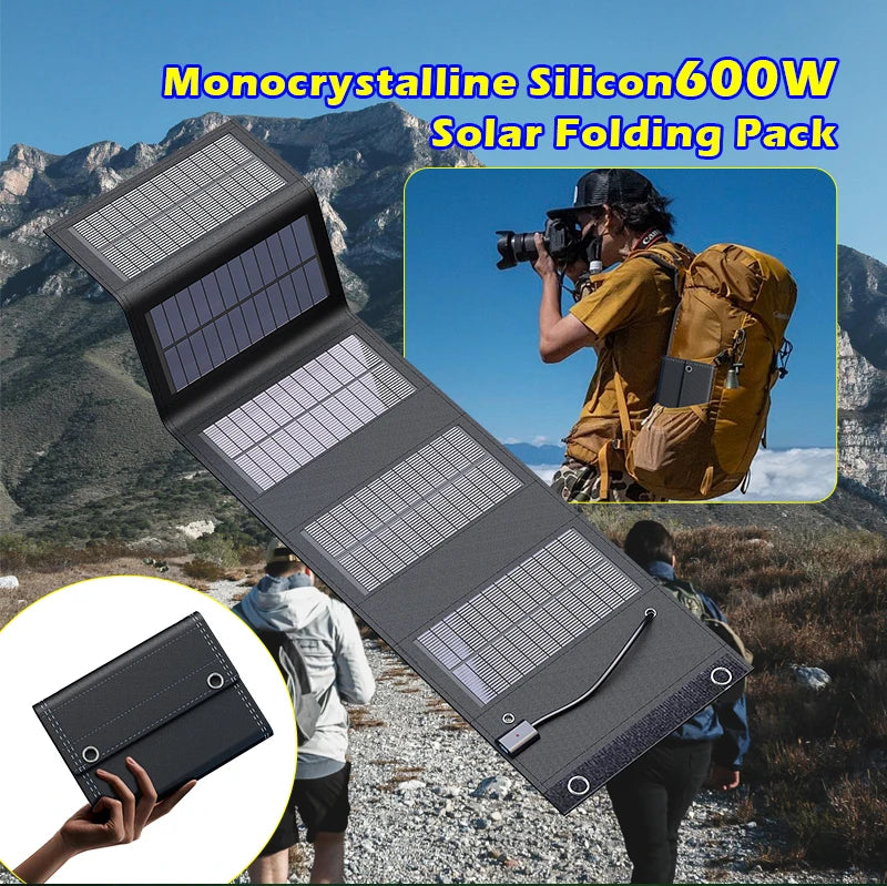 70W Portable 5V Solar Panel with USB Ports – Outdoor Power