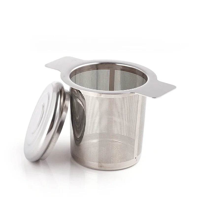 Stainless Steel Tea Infuser with Leak-Proof Lid