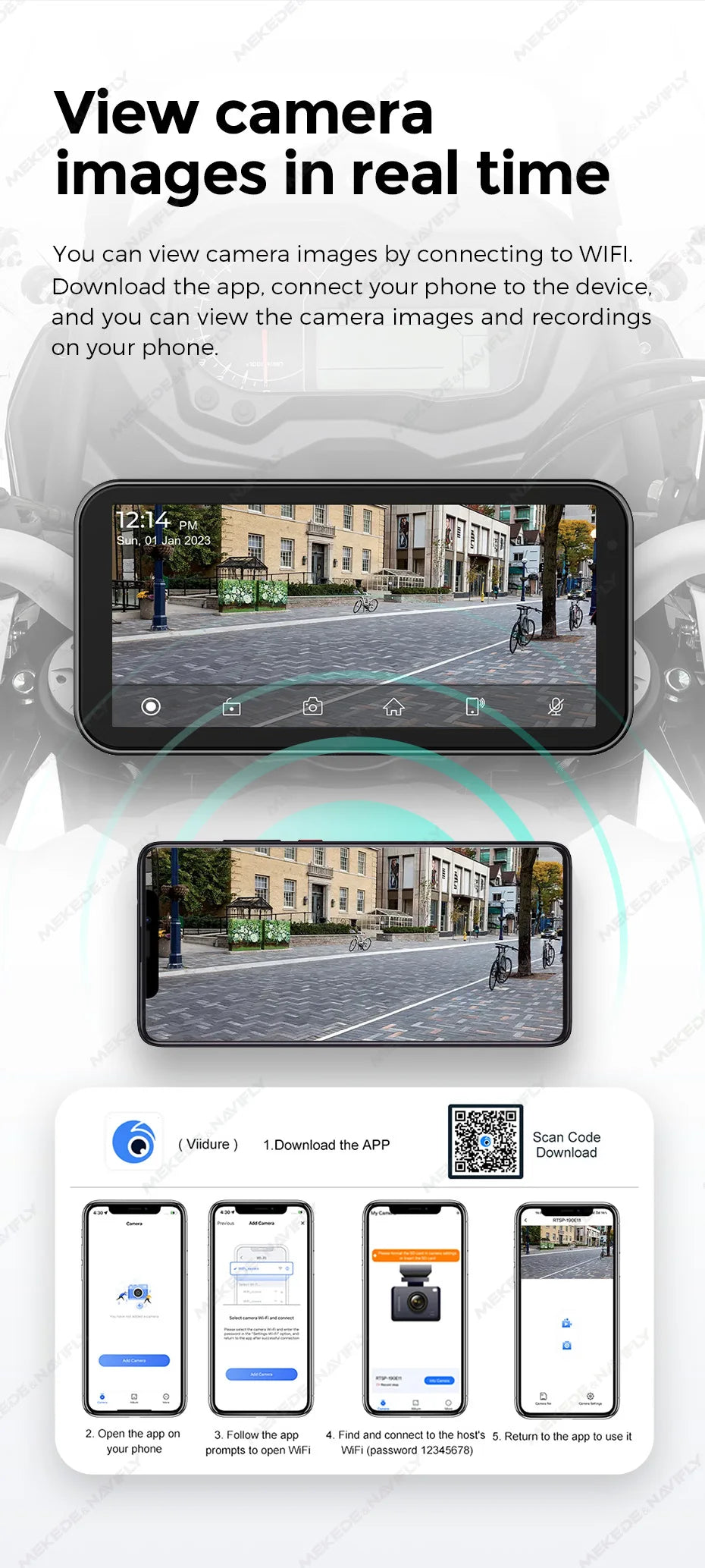 6.25″ IP67 Waterproof Motorcycle GPS with Wireless CarPlay/Android Auto