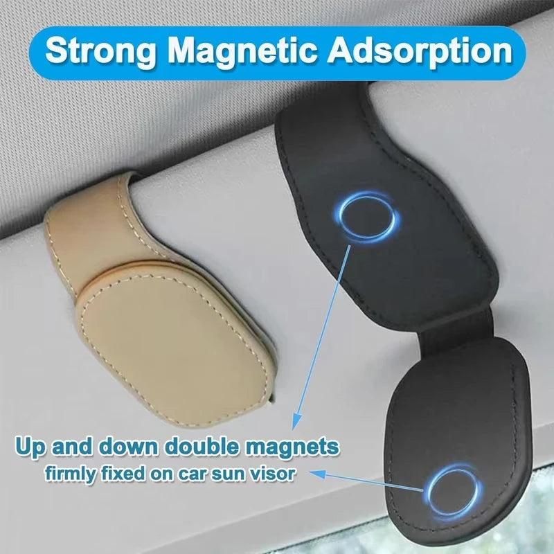 Car Sun Visor Sunglasses Clip & Card Holder