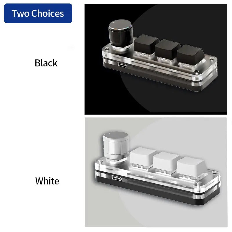 RGB Macropad – Mini Mechanical Keyboard with Knob