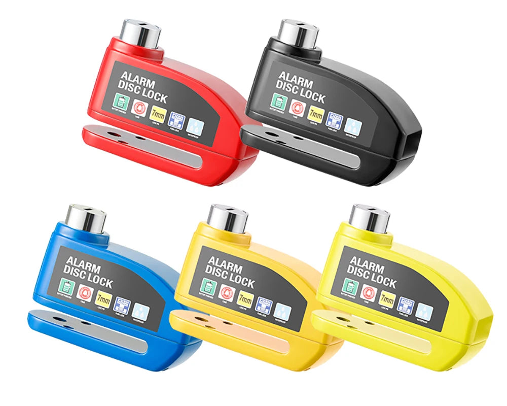120dB Waterproof Motorcycle Disc Brake Alarm Lock