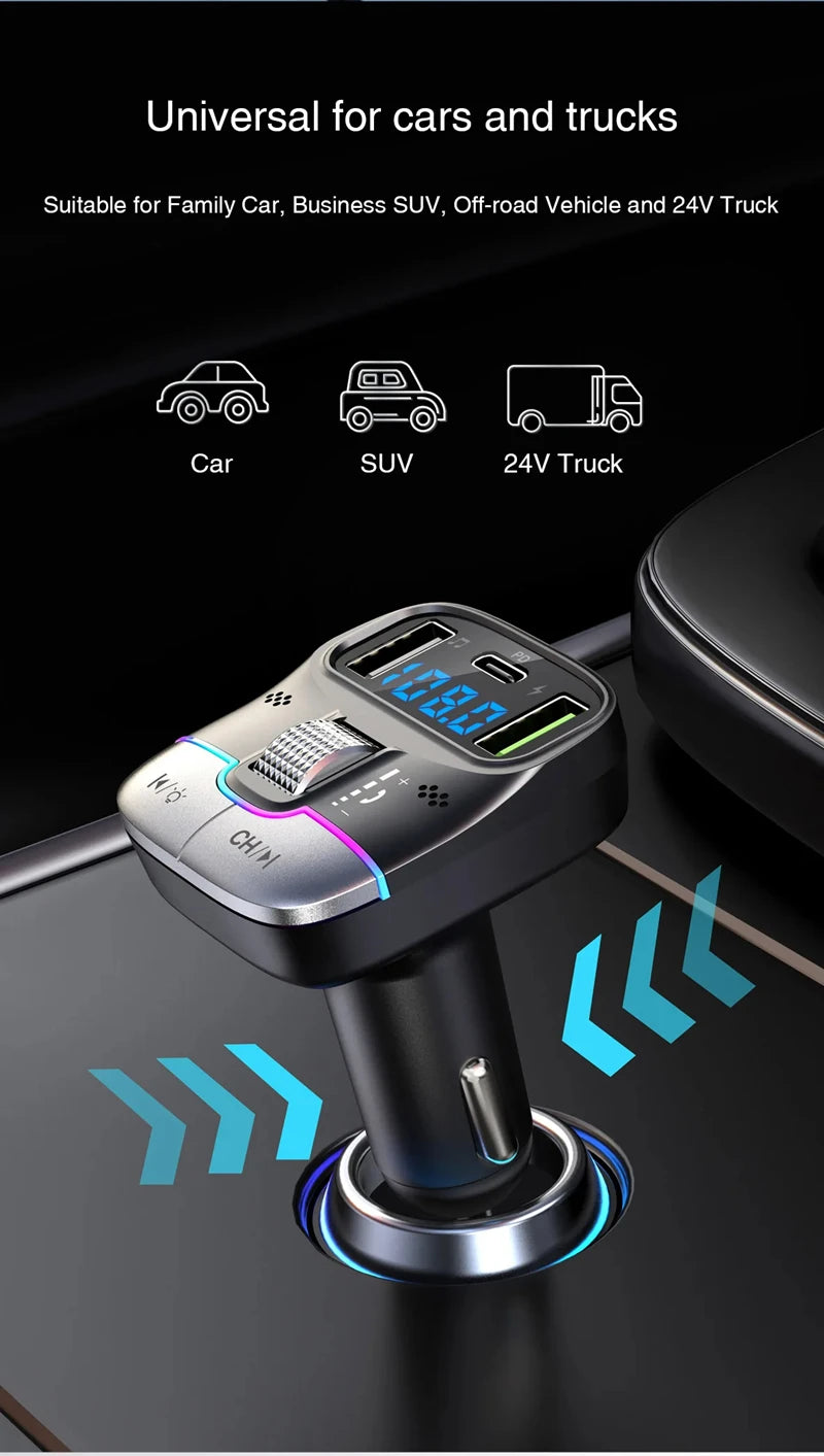 Xiaomi Bluetooth 5.4 FM Transmitter Car Adapter