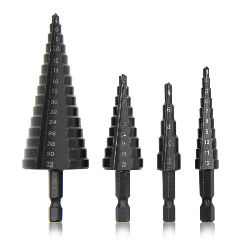 Hexagonal shank straight groove.