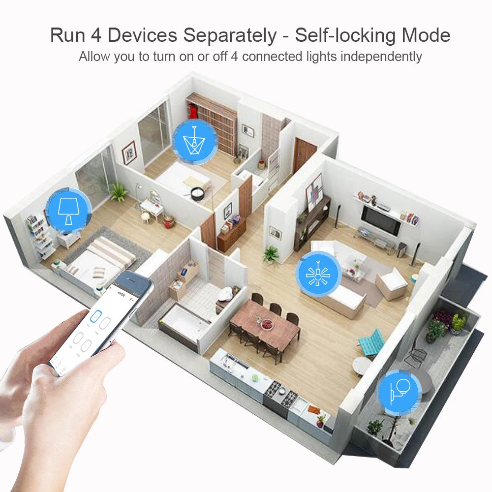 Tuya Smart WiFi Switch Module – Multi-Channel Relay Control
