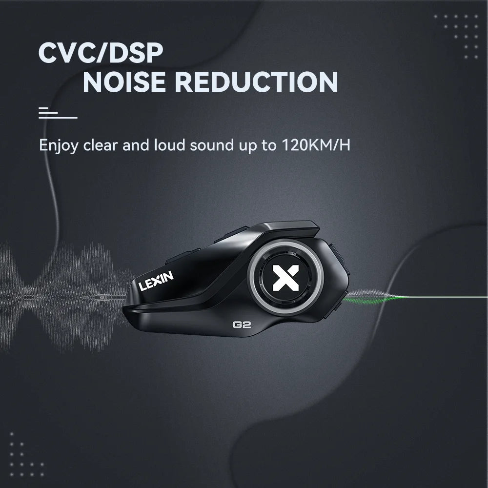 New Lexin G2 Bluetooth Motorcycle Intercom 6 Riders