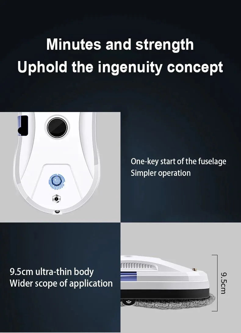 Smart Window Cleaning Robot with Auto Spray