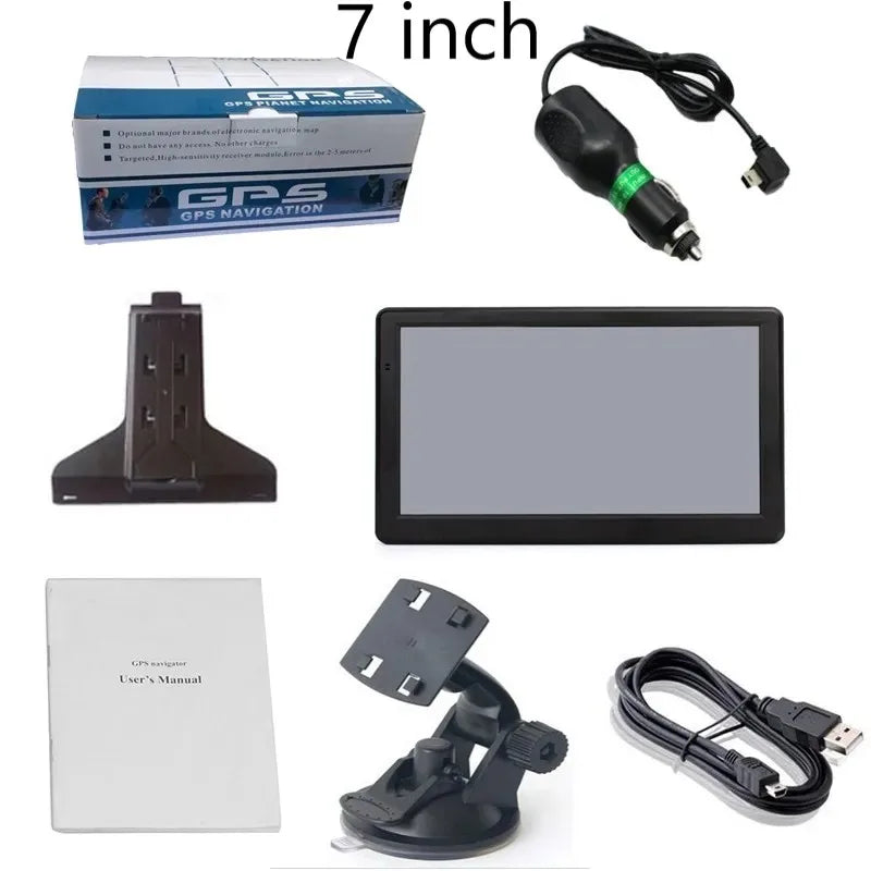 Drive smarter with this 7"/5" GPS Navigation System!