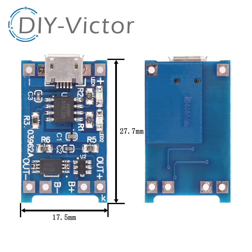 3.7V Li-ion/Lipo Battery Charger with Protection Board