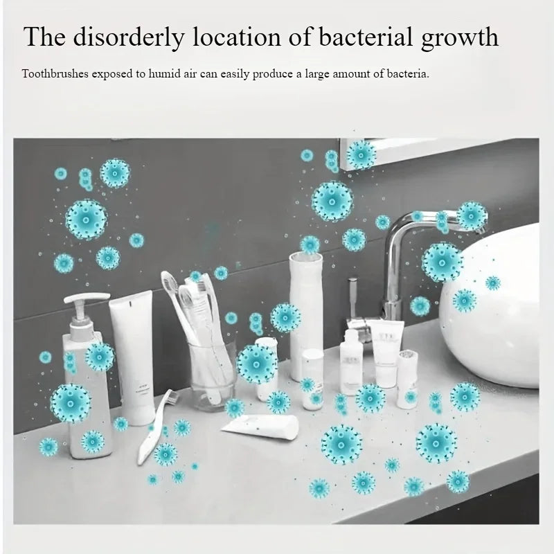 Smart Toothbrush Holder with Auto Dispenser