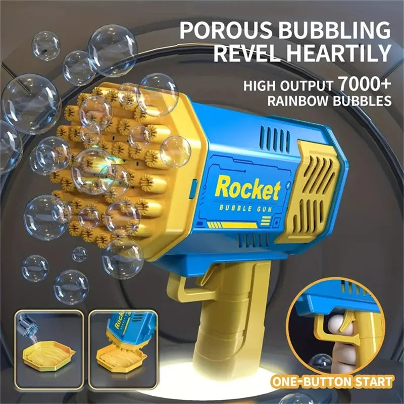 40-Hole Electric Bubble Gun – Rocket Launcher Toy