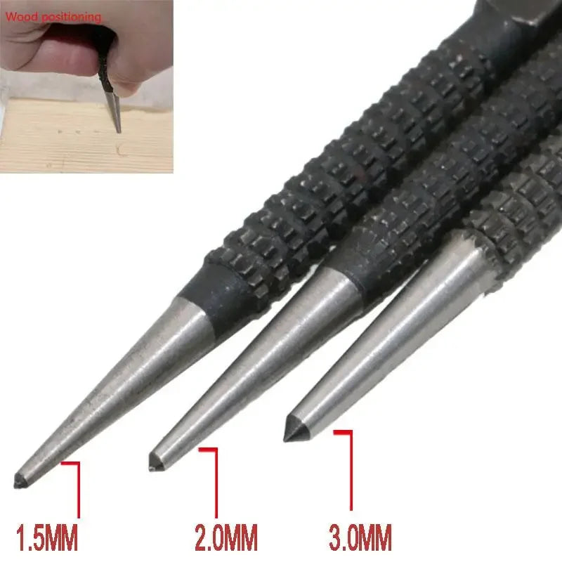 Drive accurate marks with this 3-piece center punch set!