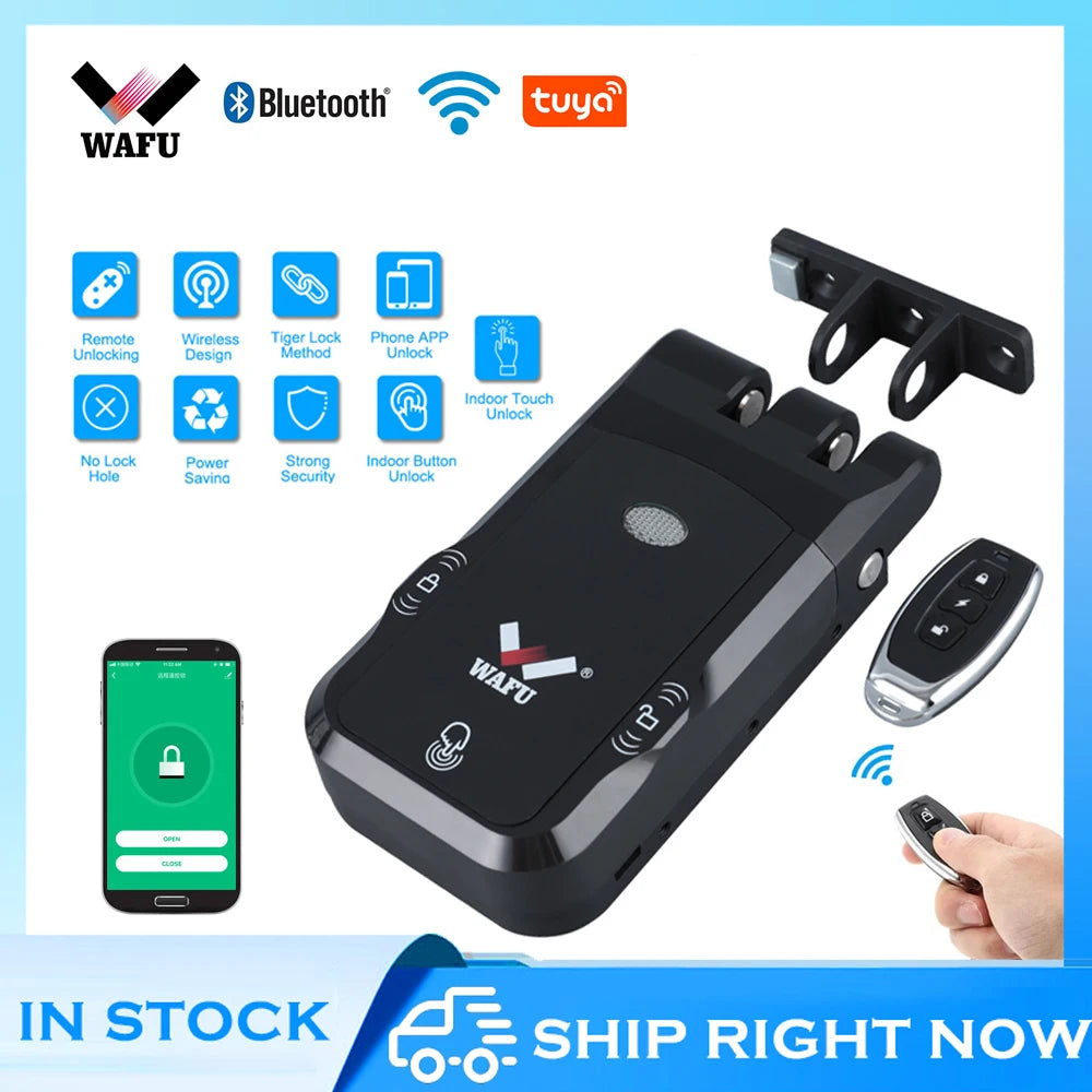 WAFU Tuya Smart Door Lock Invisible