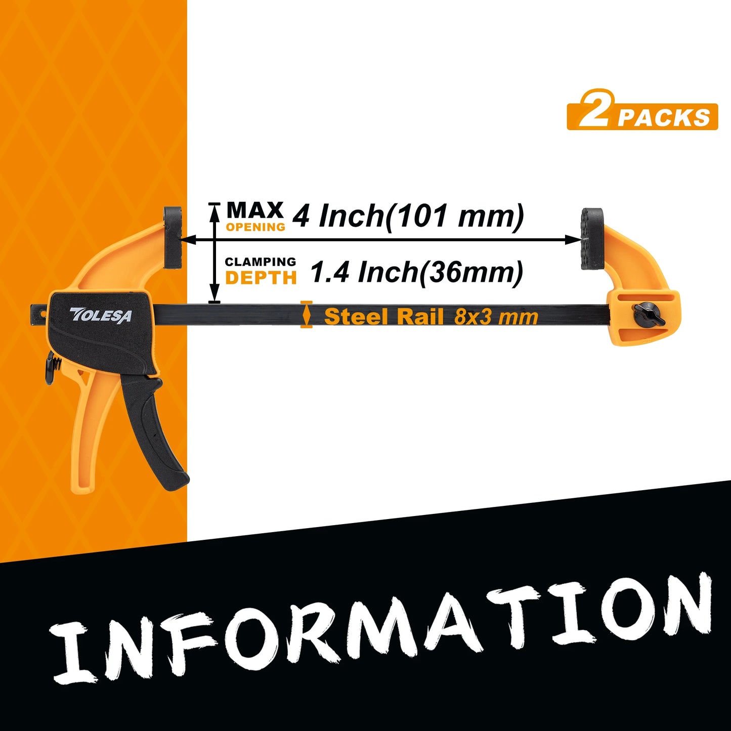 Secure your projects with TOLESA quick-change clamps!
