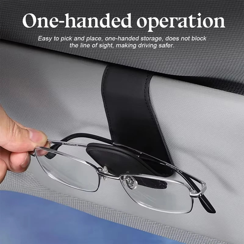 Car Sun Visor Sunglasses Clip & Card Holder