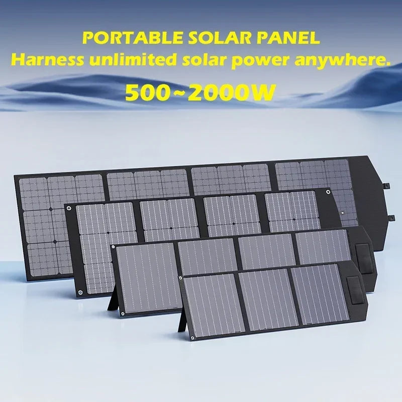 Flexible Foldable Portable Solar Panel Kit 500W-2000W