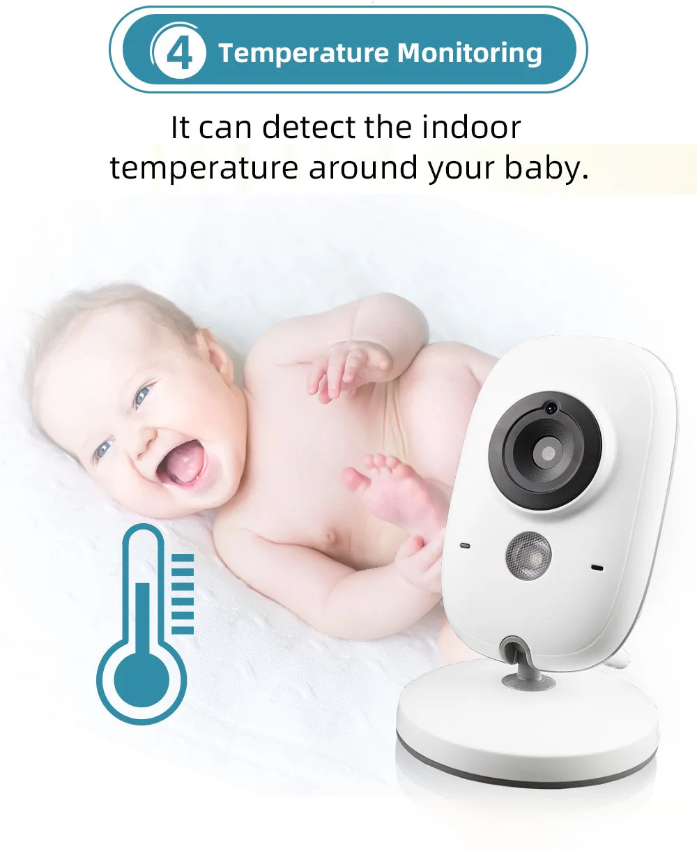 TakTark 3.2" Wireless Baby Monitor with Night Vision